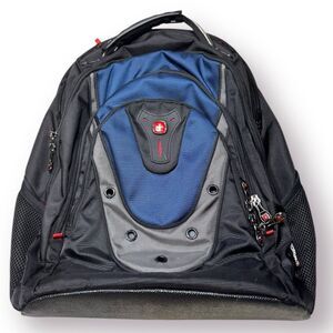 Swiss Gear Wenger Ibex 17 inch Laptop ScanSmart Backpack - Black/Gray/Blue